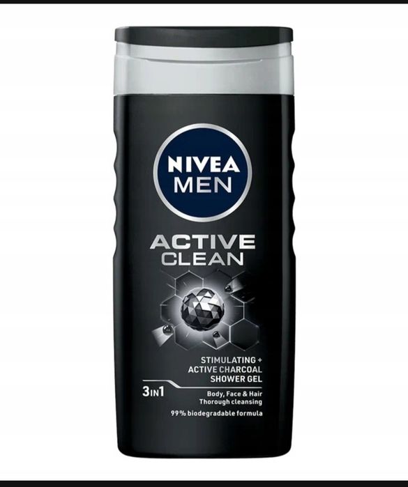 ŻELŻel pod prysznic męski NIVEA MEN 500ML ACTIVE CLEAN