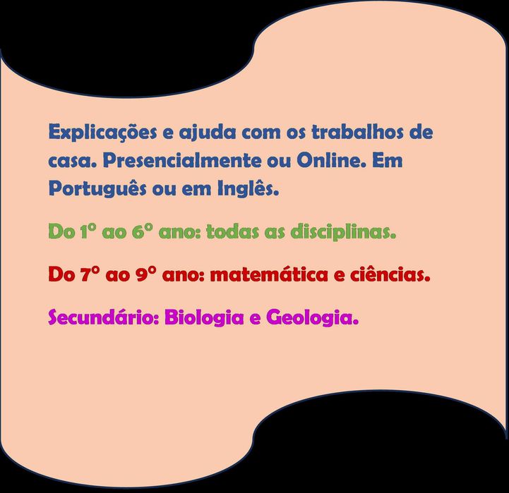 Explicações e ajuda com trabalhos de casa