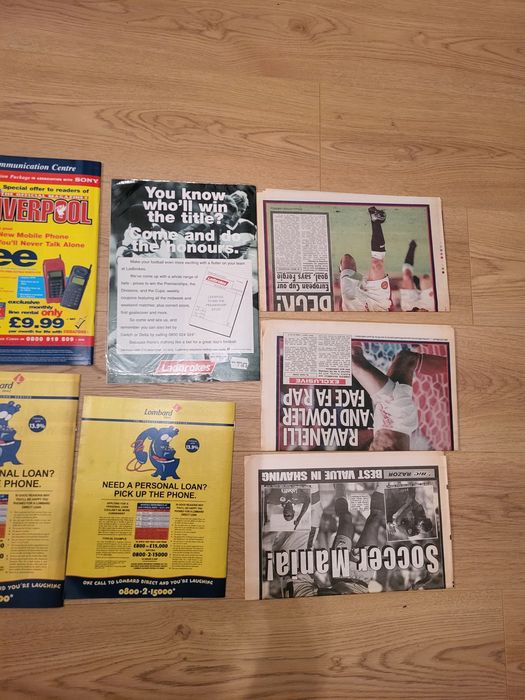 Magazyny UK Manchester United, Liverpool  Football 1996/97
