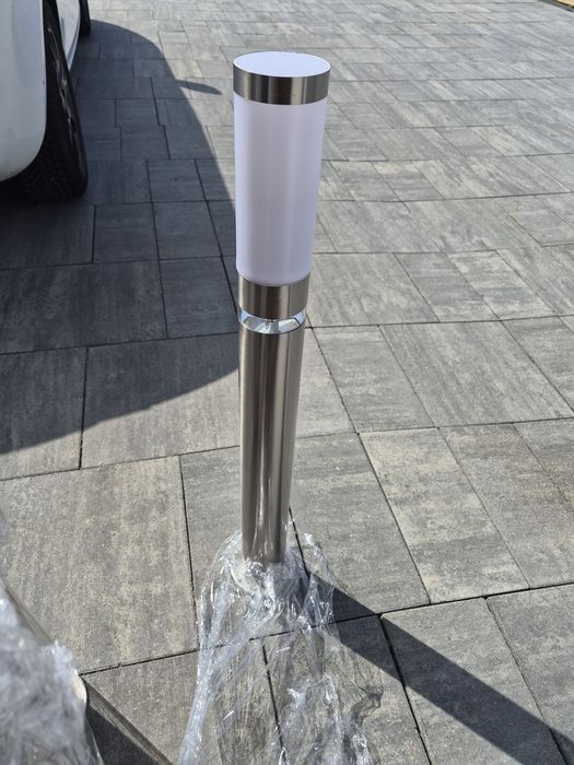 Lampy  Ogrodowe srebrne