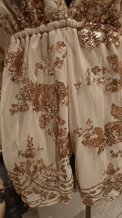 Kombinezon zdobienia cekiny wesele imprezy