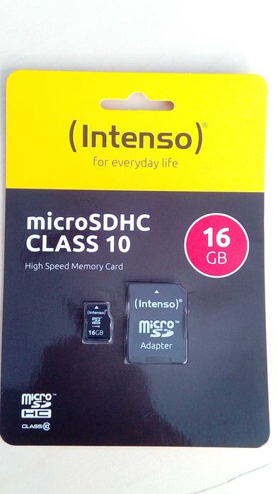 Карти пам'яті Intenso SDHC 16GB