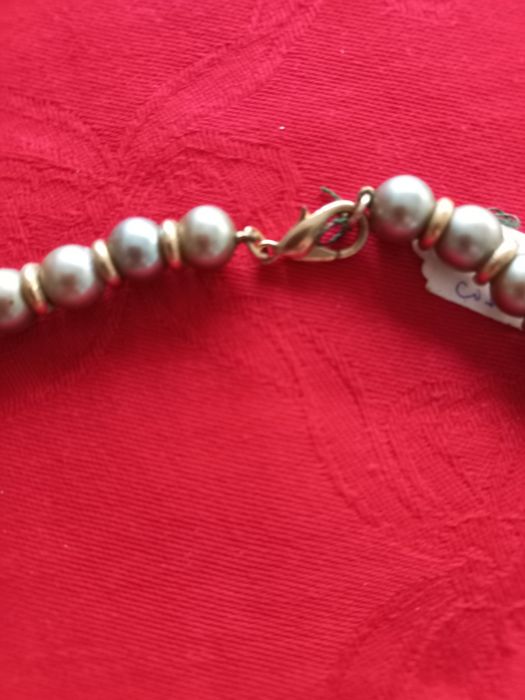 Gargantilha com brilhante em forma de coração  marca Shock