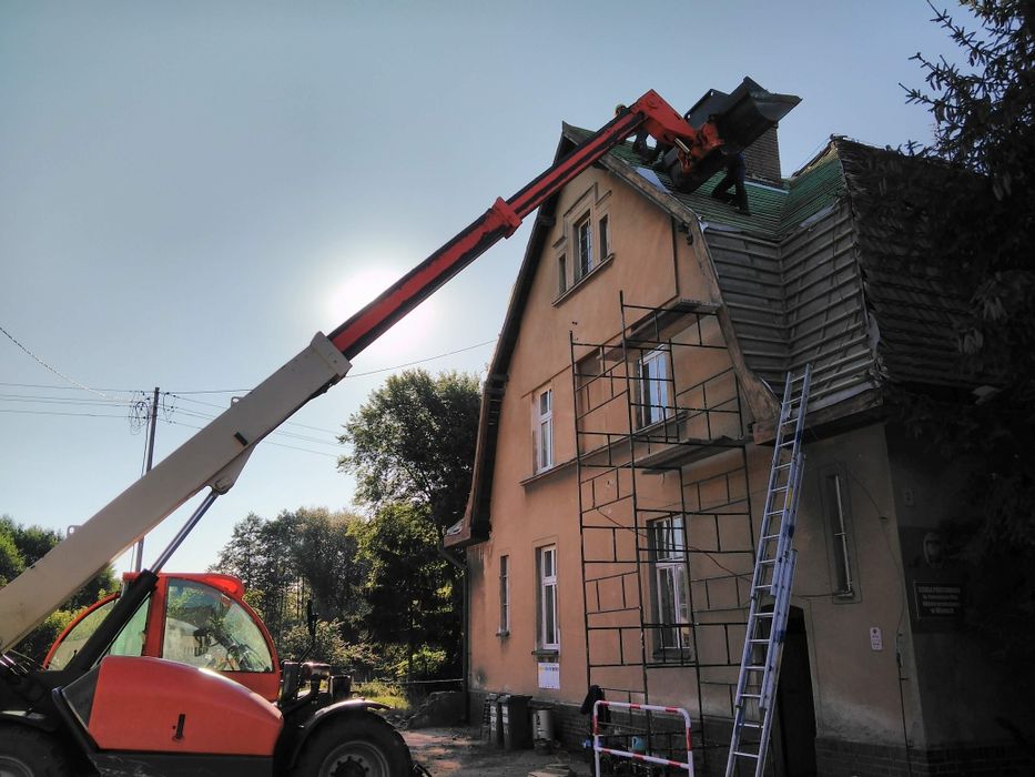 Usługi minikoparką, ładowarką teleskopową, koparko ładowarką