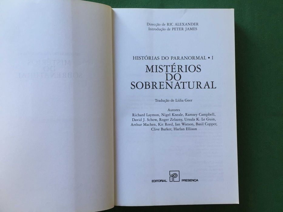 Histórias do Paranormal I - Mistérios do Sobrenatural