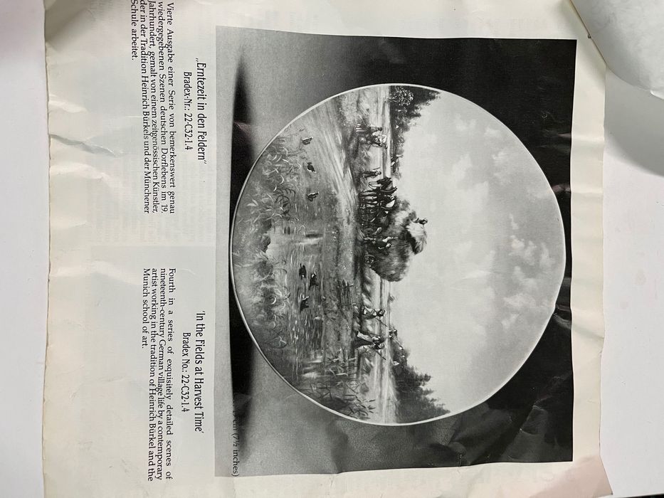 Prato cena campestre com certificado de autenticidade