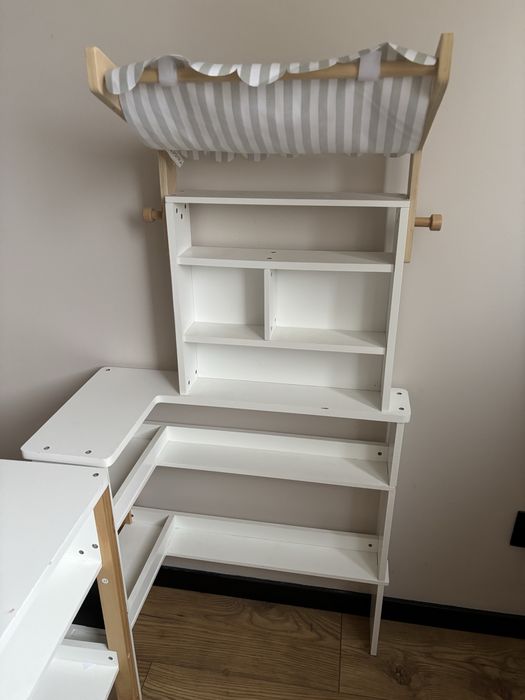 Drewniany sklep supermarket dla dzieci z markizą Fresh Small Foot