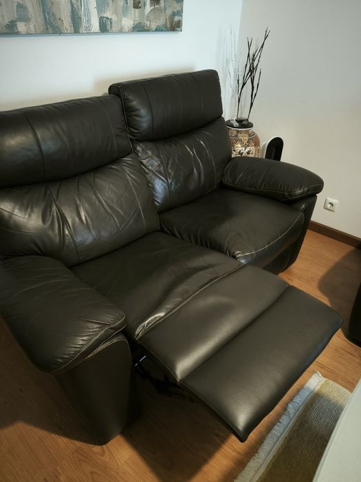 Sofá Retrátil 2 Lugares Castanho