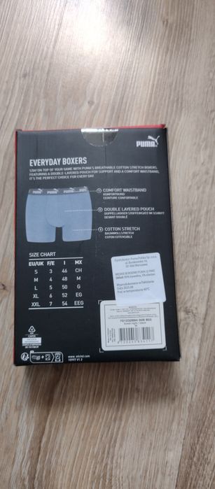 Bokserki męskie puma M 2pak khaki i czarne