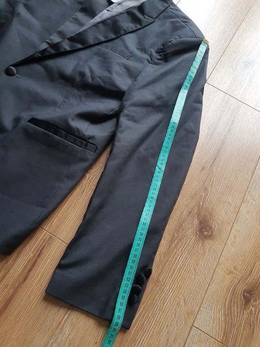 XL Youthup marynarka + kamizelka garnitur męska smoking grafit