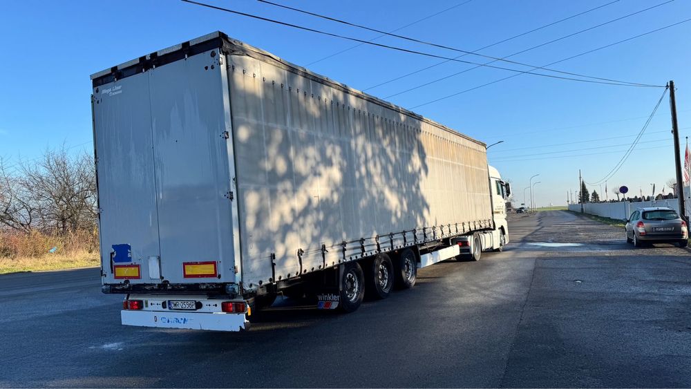 Naczepa Krone. Rok 2007-Osie Saf tarcza. Opony do jazdy. Mega