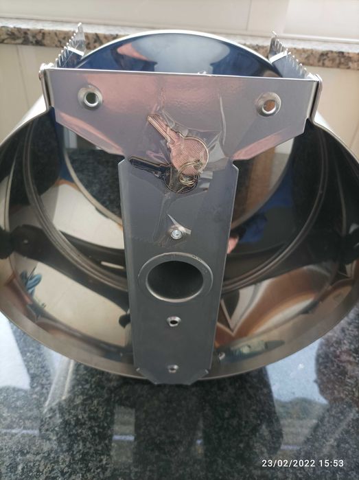 Porta Rolos Industrial Aço Inox Escovado