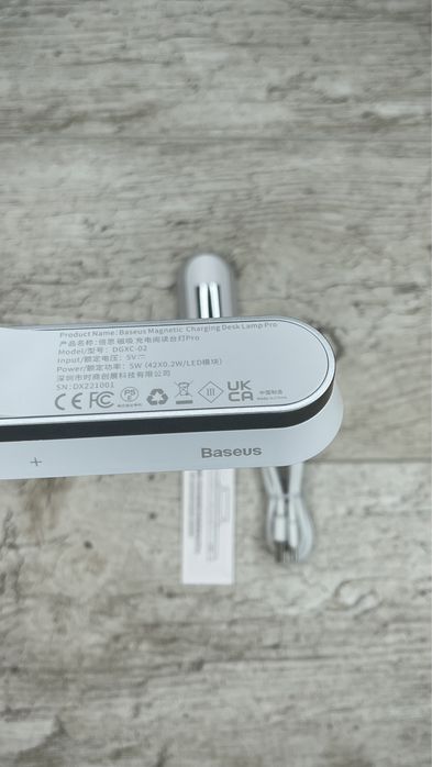 Лампа Baseus Magnetic Stepless Dimming Desk Lamp Pro DGXC-02 White настільний LED світильник з регулюванням яскравості