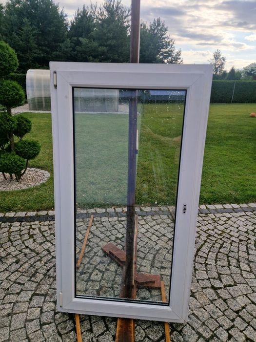 Okno 87x158 pcv 86.5x159.5 z demontażu