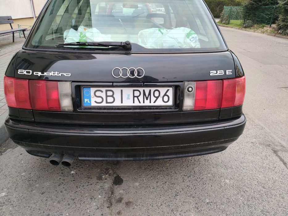 Emblemat quattro 20.5cm 2.8 audi 80 100 a6 druk 3d