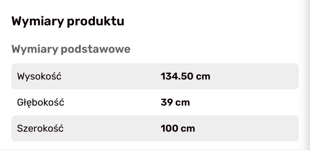 Kolekcja mebli Irma