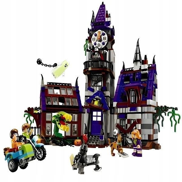 TAJEMNICZY DWÓR KLOCKI Scooby-Doo 860 SZT DUZY ZESTAW WA-WA