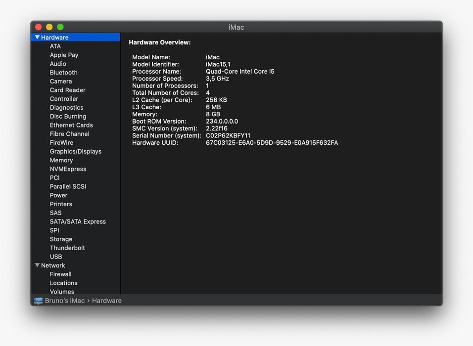 iMac Retina 5K, 27 polegadas, finais de 2014