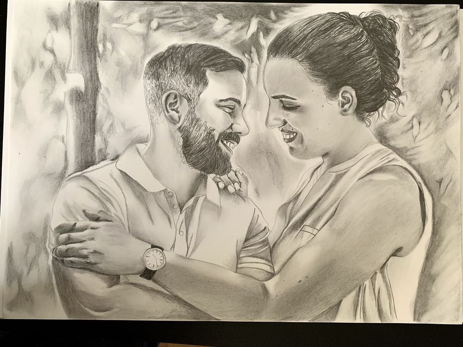 Retratos e ilustrações a preto e branco ou a cores