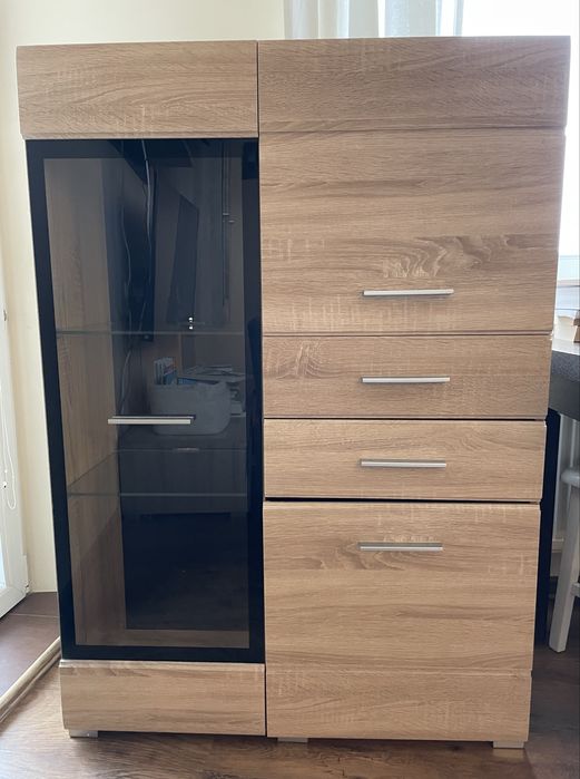 Komoda,szklane półki BRW