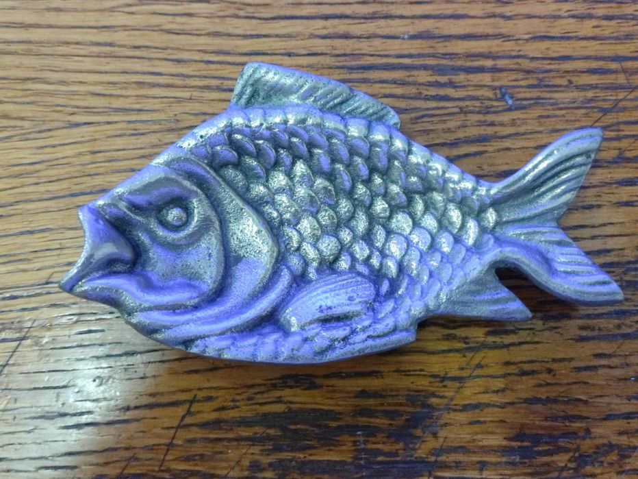 Peixe Cinzeiro de latão maciço VINTAGE