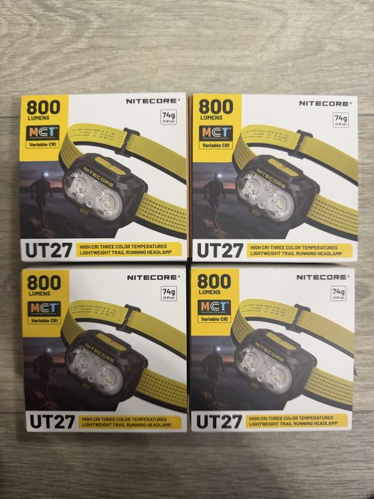 Налобний ліхтар Nitecore UT27 2025 MCT 2.0 PRO з акумулятором