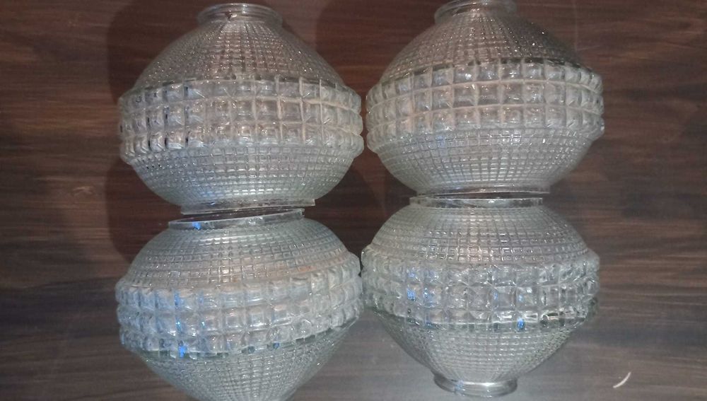 Plafons vidro para luminaria vintage