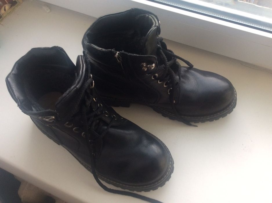 Мужские ботинки, зимние, кожаные  МIDA. 42 р