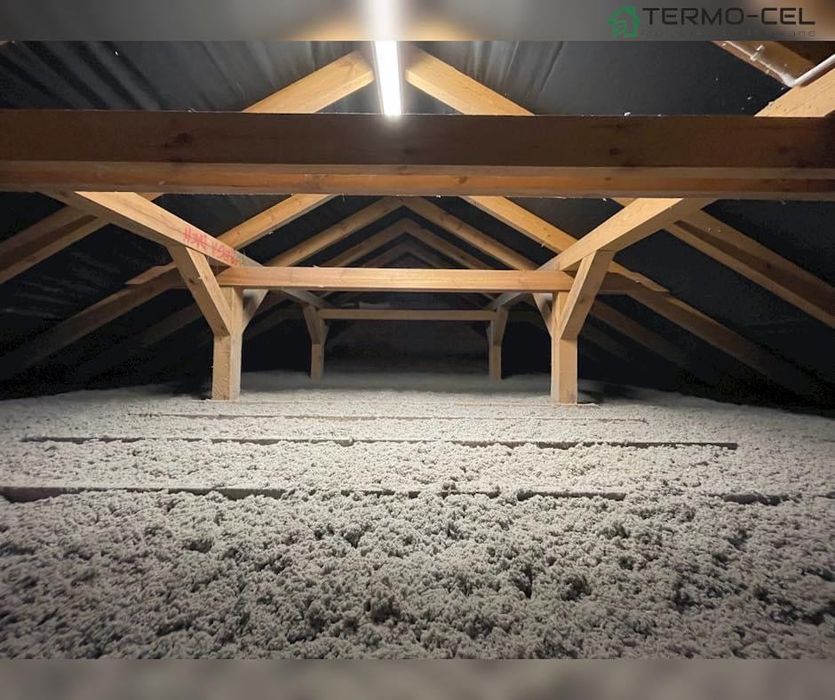 Ocieplenia celulozą, naprawa izolacji, wdmuchiwanie celulozy Termex