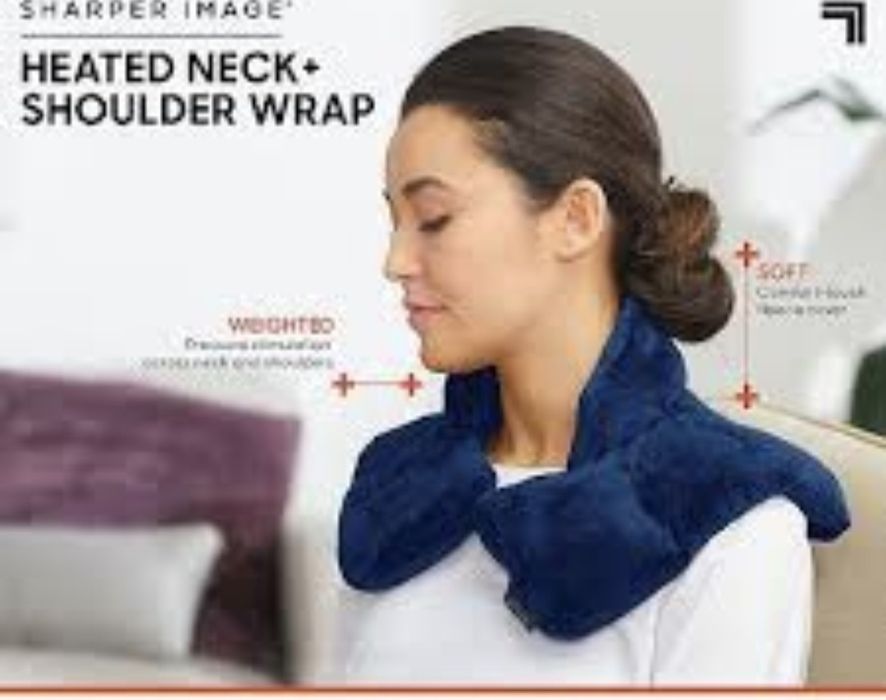 грілка для шиї та плечей Sharper Image Heated Neck + Shoulder Wrap.