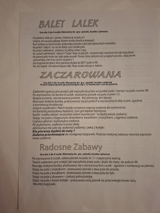 Gra planszowa Bal na Zamku (4 Gry)