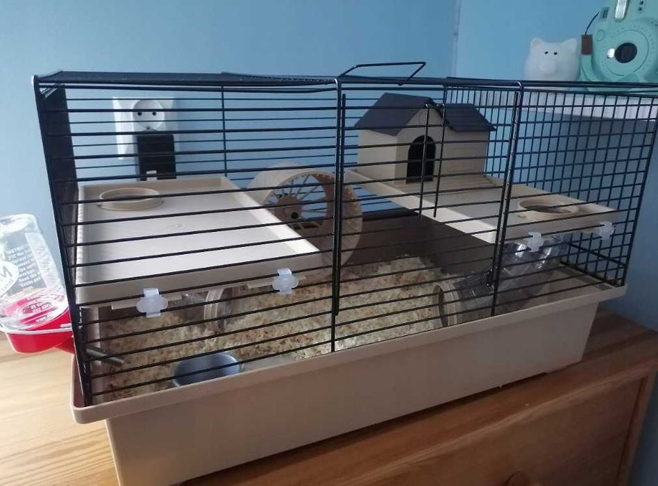 Klatka dla chomika, myszy, gryzonia – przestronna i bogato wyposażona!