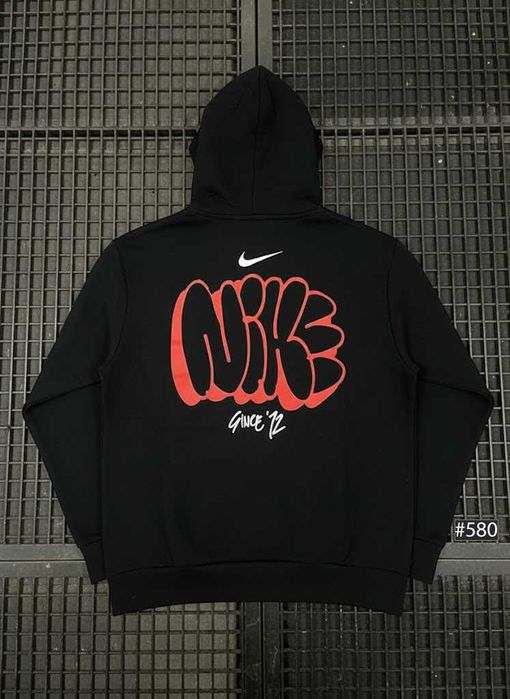 BIG Logo - Черное Худи Nike Jordan Air Max - Толстовка Кофта Новая Найк Джордан - XS/XXL