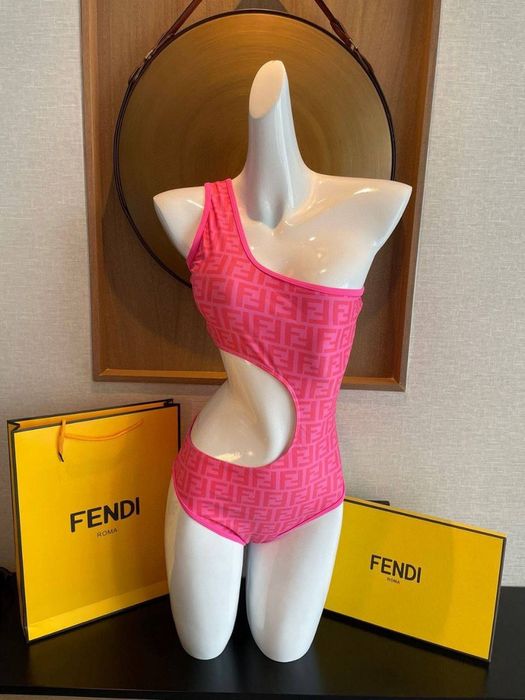 Суцільний купальник Fendi. Злитий купальник фенді