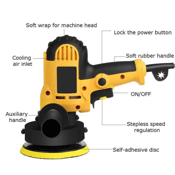 F239 Polidora 800W Profissional Carros 5 Velocidades Encerar