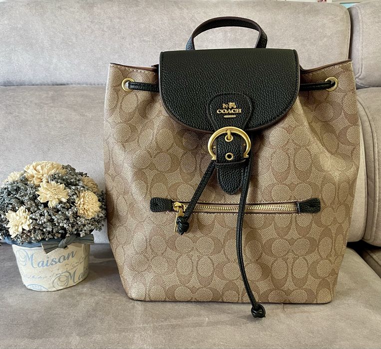 Mala Coach Bege e Preta