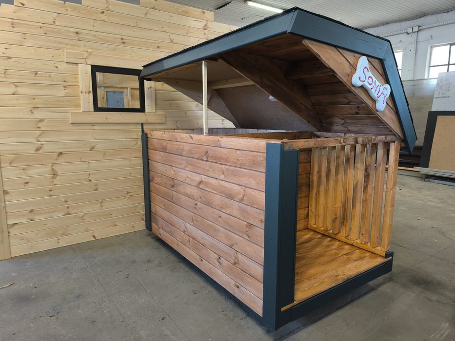 Duża ocieplana buda dla PSA