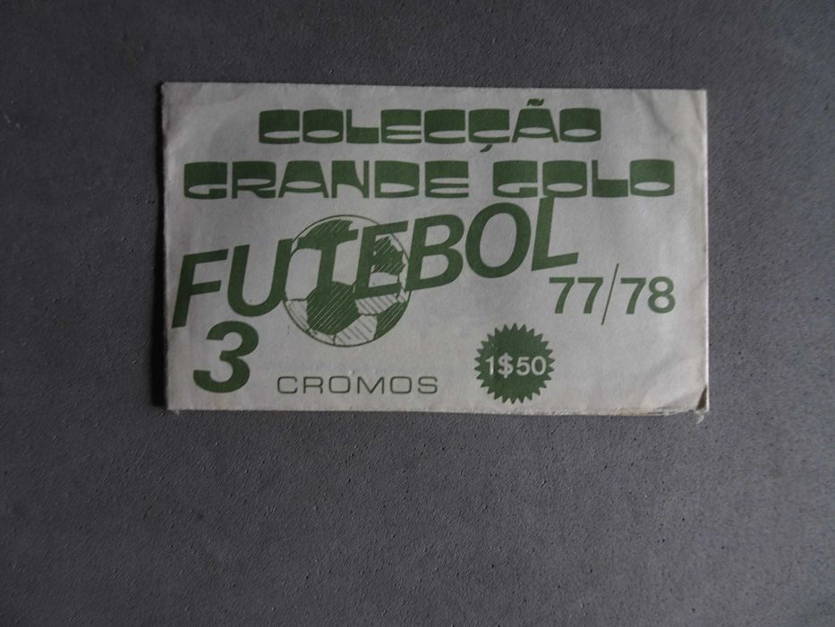 Carteira de cromos fechada Colecção Grande Golo 77/78 (verde)