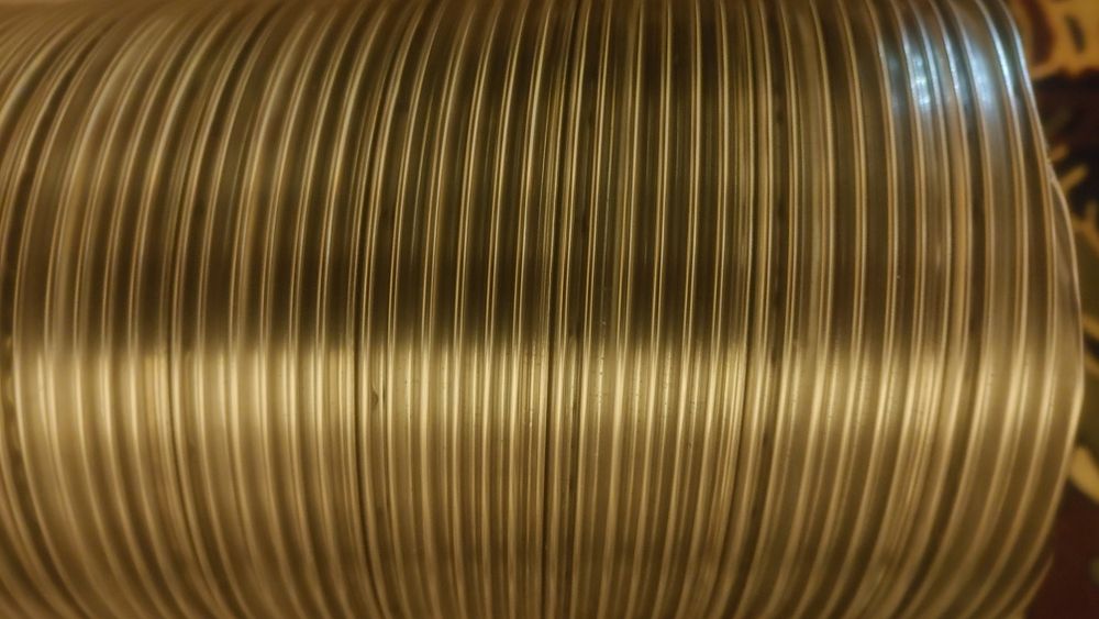 Труба дымоходная гофрированная из нержавейки диаметром 110 мм