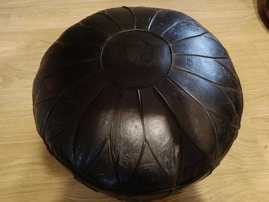 Pufa skórzana, krzesło, fotel