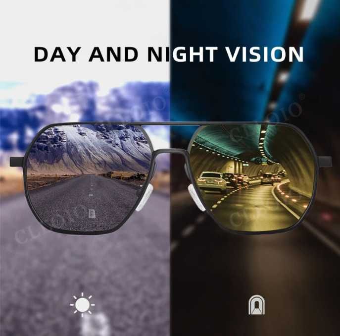 óculos de visão noturna/óculos de sol estilo aviador NOVO ENVIO GRÁTIS