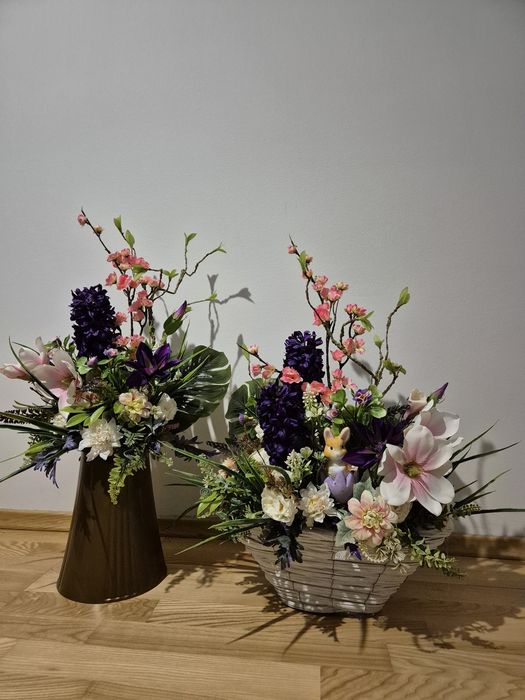 Kompozycja wiosenna/wielkanocna do wazonu