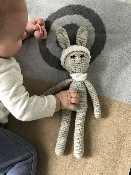 Зайчик вʼязаний, гачком