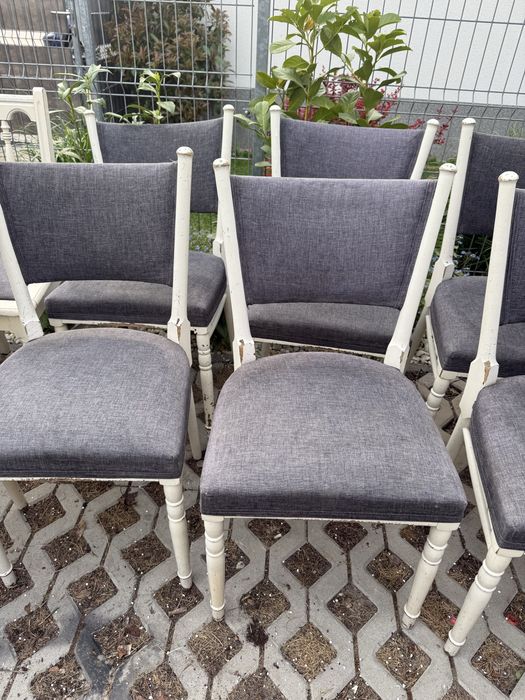 Krzesla PRL 9 sztuk