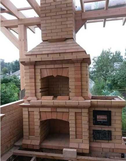 Кладка мангал. барбекю камин груба беседка баня забор