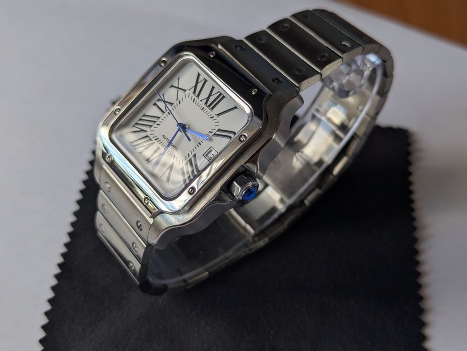 Zegarek automatyczny w stylu Santos – mechanizm Seiko NH35