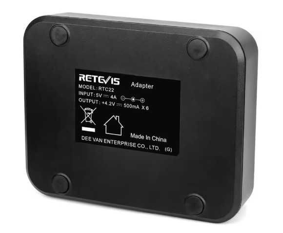 Зарядна станція Retevis RTC22 (C9059C) до радіостанцій  RT22 / 6 порт