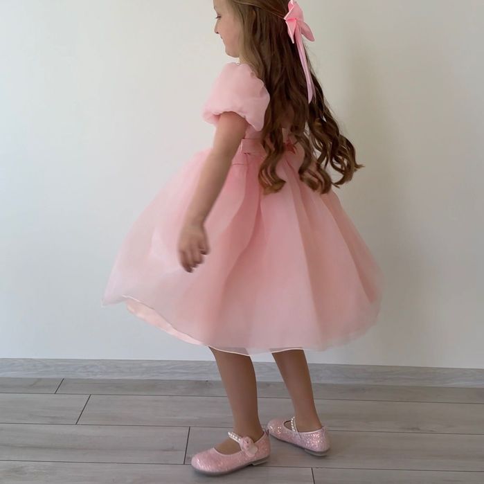 Дитяча рожева сукня плаття та туфлі