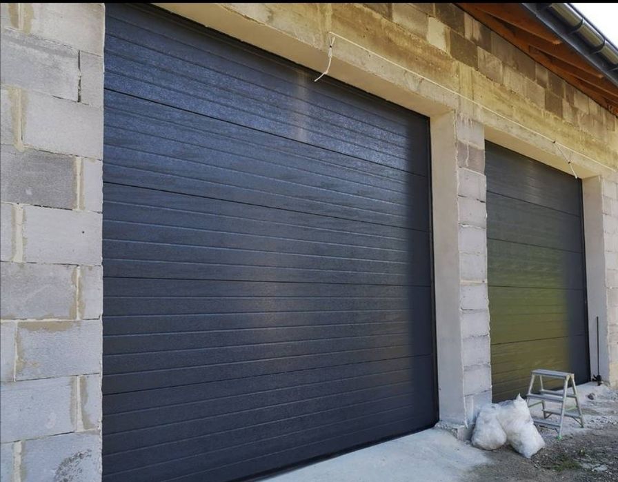 Brama garażowa 3000x2250 Antracyt brąz srebrna garażowa z ryglem