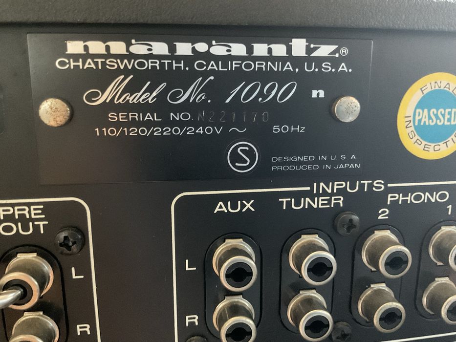 Винтажный усилитель Marantz 1090